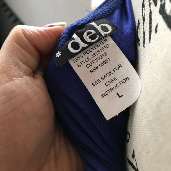 Elegant Sapphire blue evening dress - Picture 4 of 5